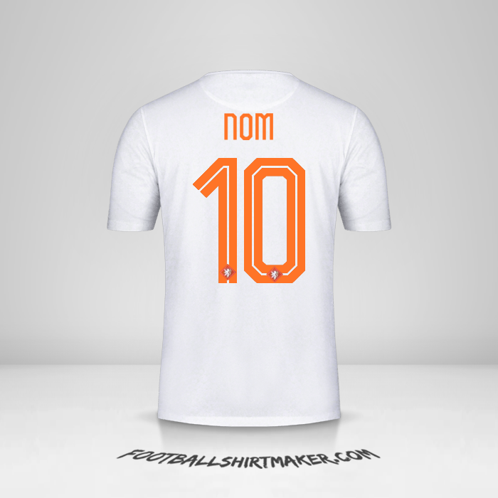 Maillot Pays-Bas 2015 Extérieur -  nom - 10