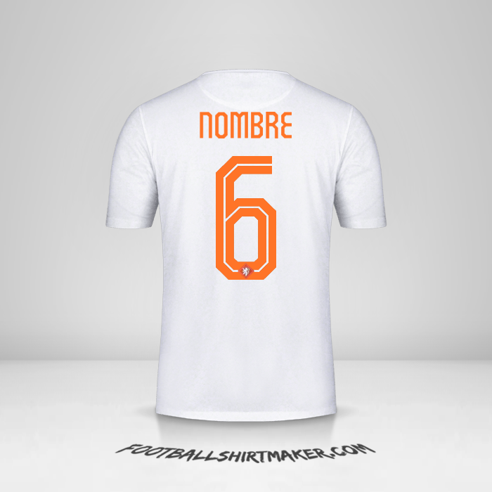 Jersey Paises Bajos 2015 Visita -  nombre - 6