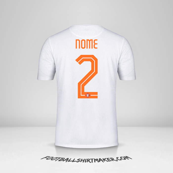 Maglia Paesi Bassi 2015 Seconda -  nome - 2