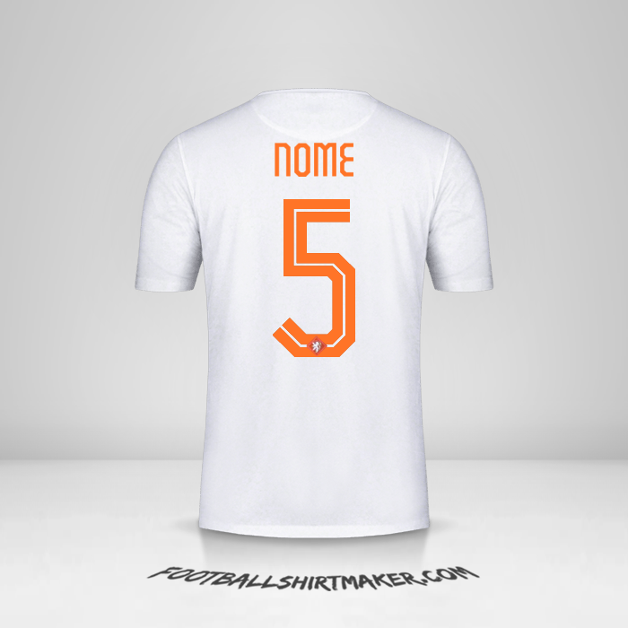 Camisola Países Baixos 2015 Alternativa -  nome - 5