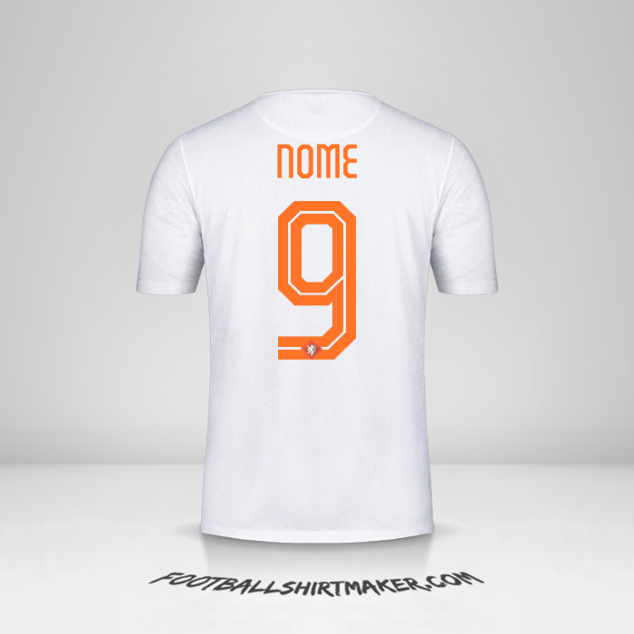 Maglia Paesi Bassi 2015 Seconda -  nome - 9