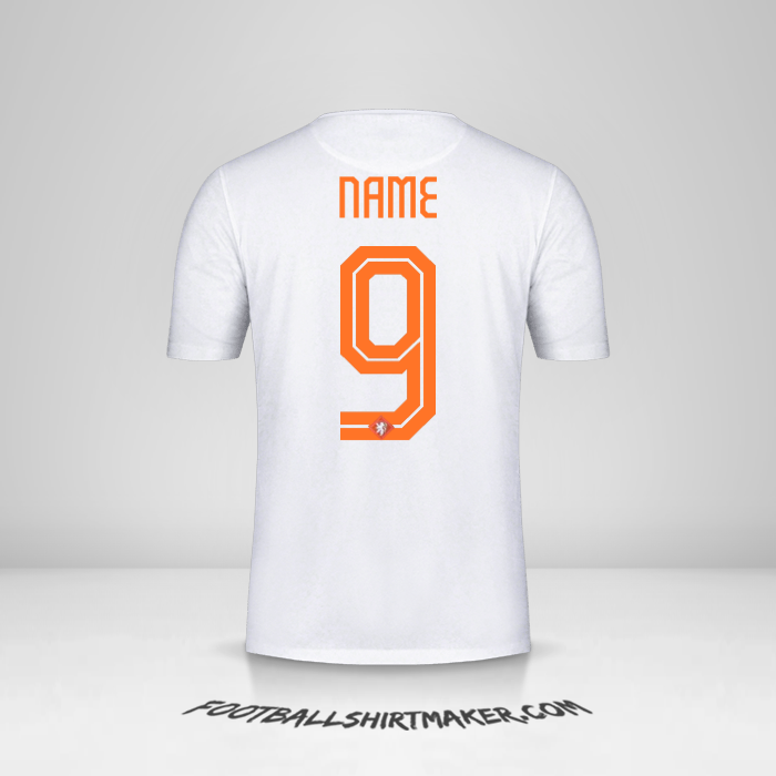 Shirt Netherlands 2015 Away -  name - 9
