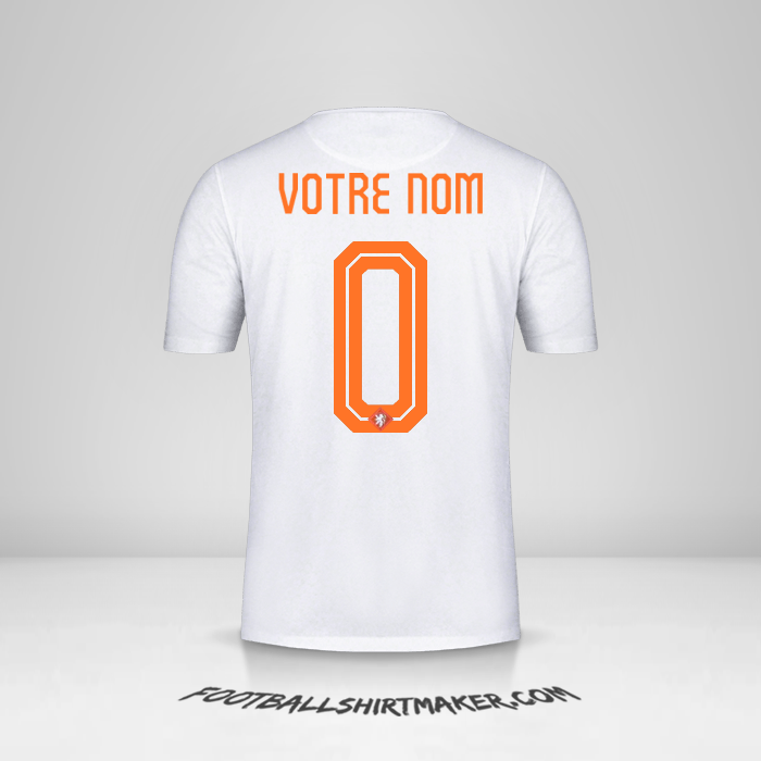Maillot Pays-Bas 2015 II -  votre nom - 0