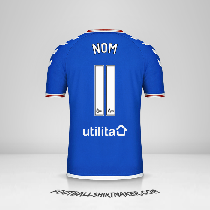 Maillot Rangers FC 2019/20 -  nom - 11