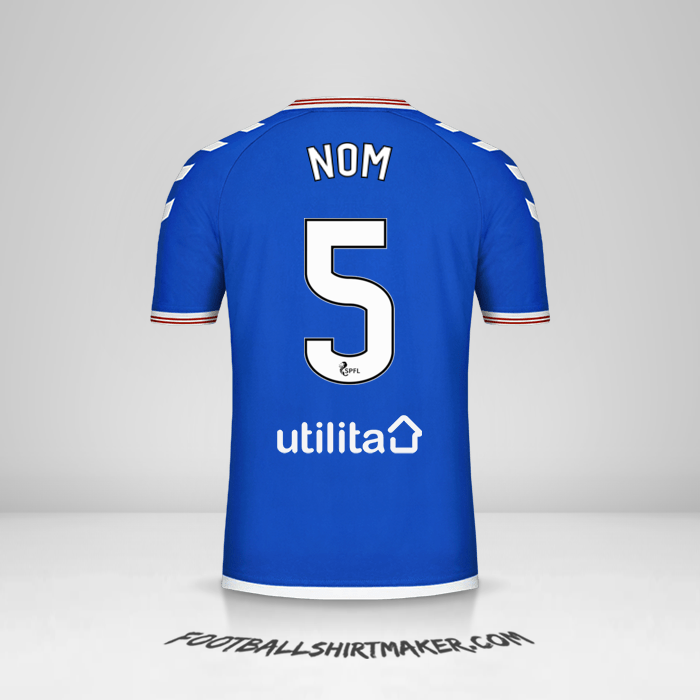 Maillot Rangers FC 2019/20 -  nom - 5