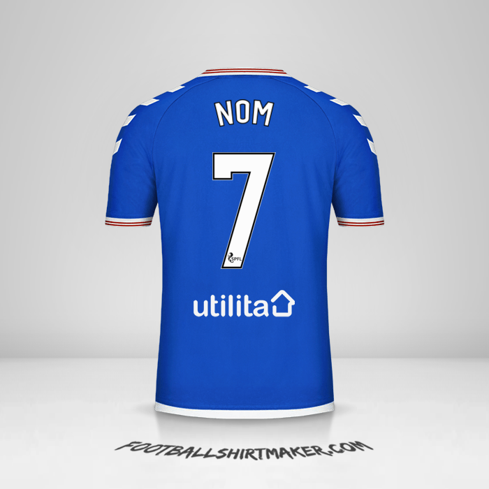 Maillot Rangers FC 2019/20 -  nom - 7