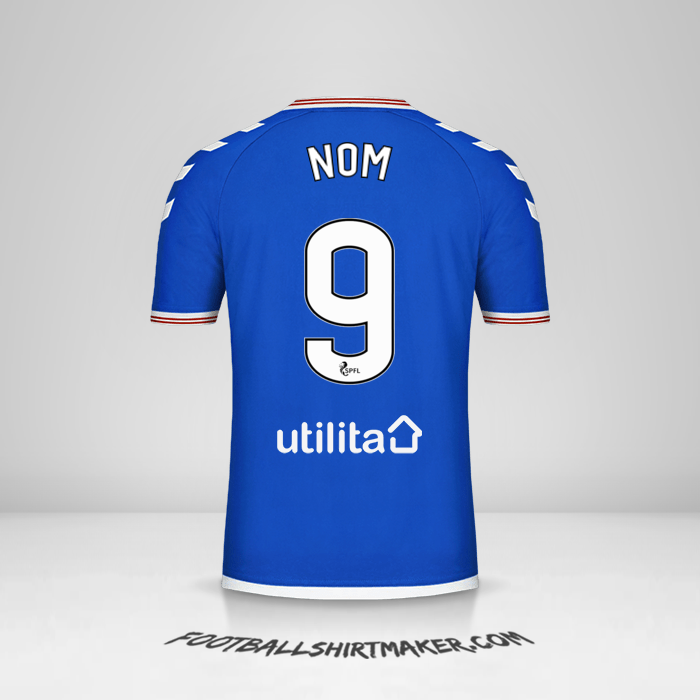 Maillot Rangers FC 2019/20 -  nom - 9