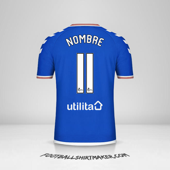 Jersey Rangers FC 2019/20 -  nombre - 11