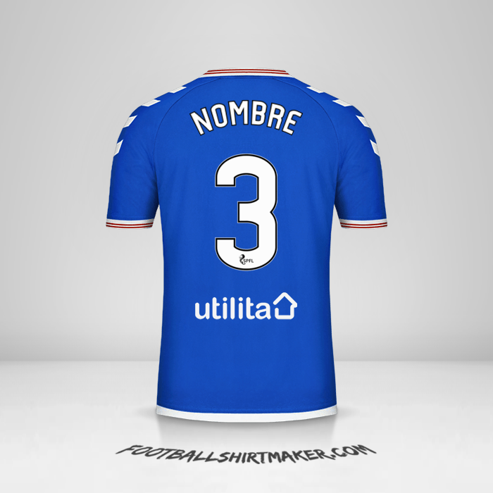 Jersey Rangers FC 2019/20 -  nombre - 3