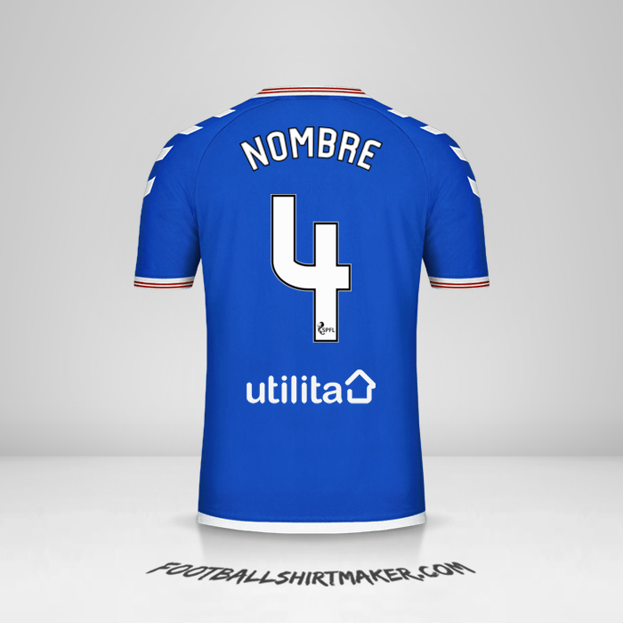 Jersey Rangers FC 2019/20 -  nombre - 4