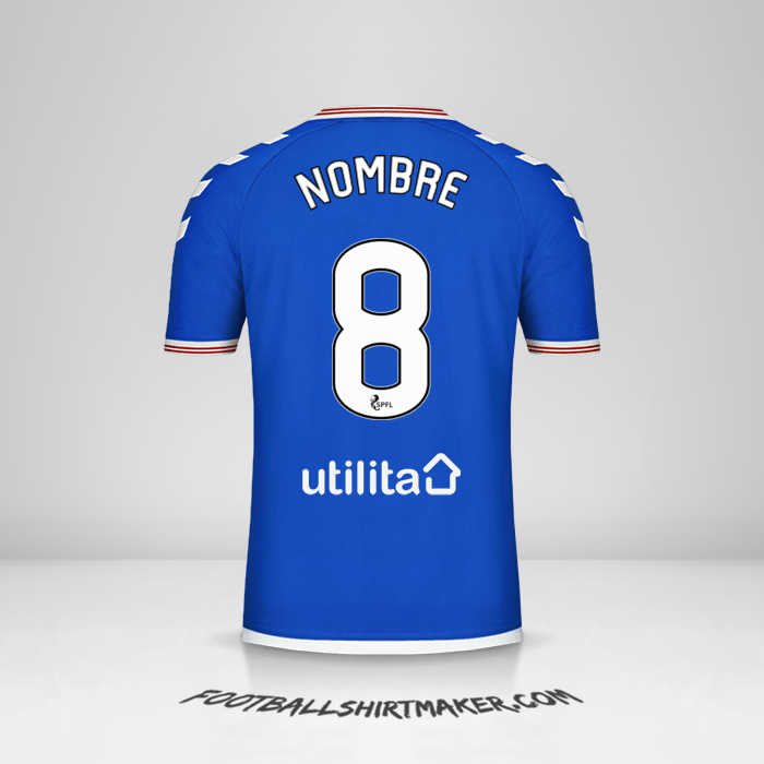 Camiseta Rangers FC 2019/20 -  nombre - 8