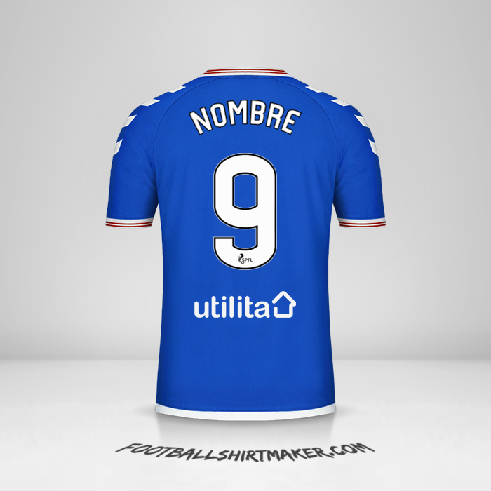 Jersey Rangers FC 2019/20 -  nombre - 9