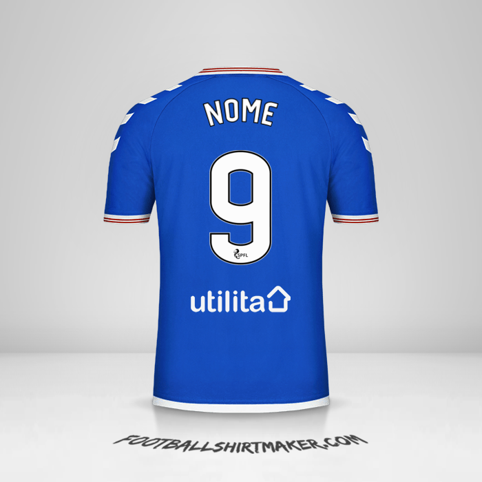 Camisa Rangers FC 2019/20 -  nome - 9