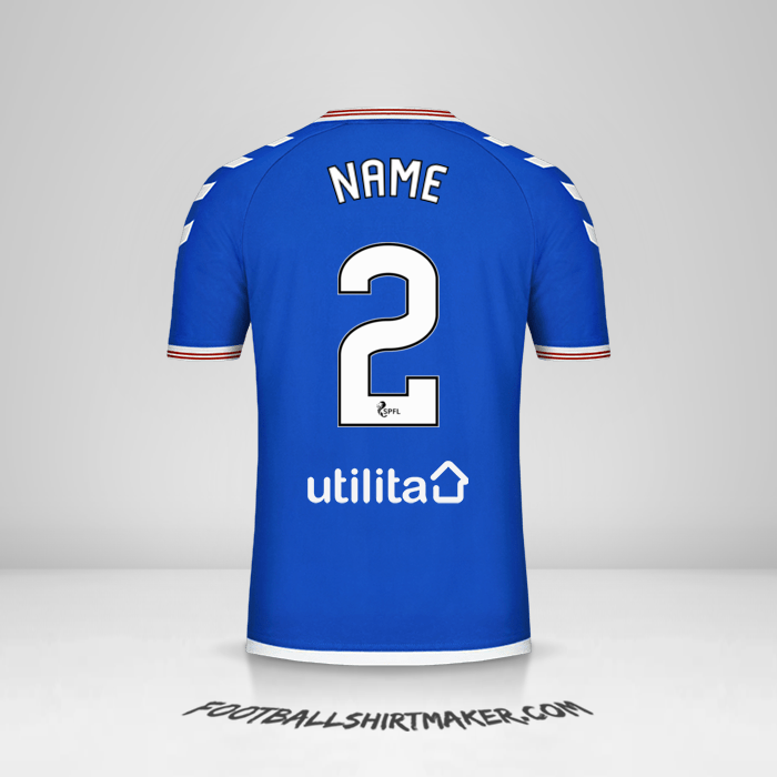 Trikot Rangers FC 2019/20 -  name - 2