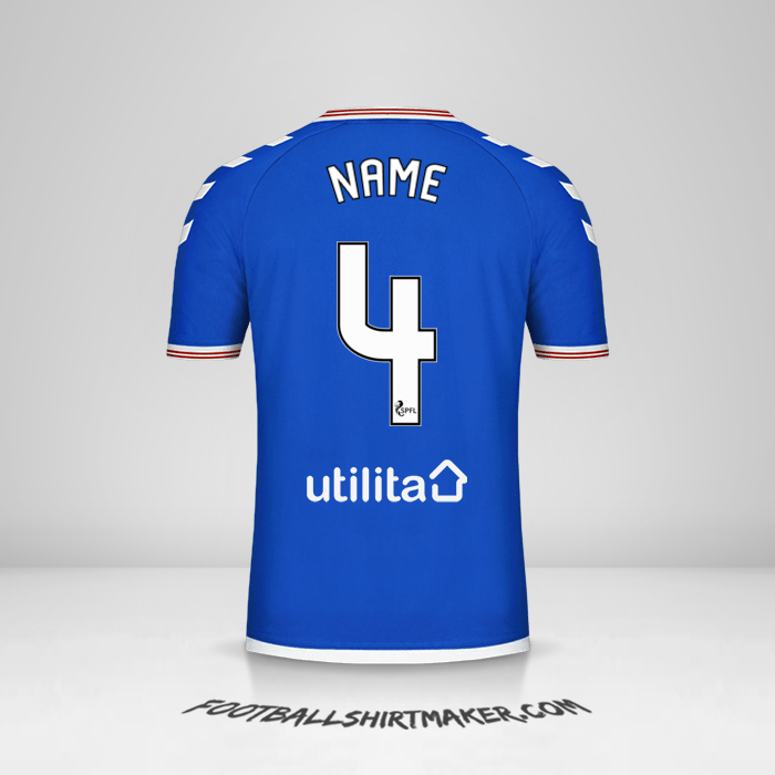 Trikot Rangers FC 2019/20 -  name - 4