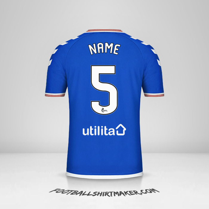 Trikot Rangers FC 2019/20 -  name - 5