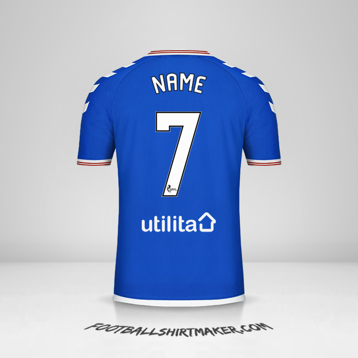 Shirt Rangers FC 2019/20 -  name - 7