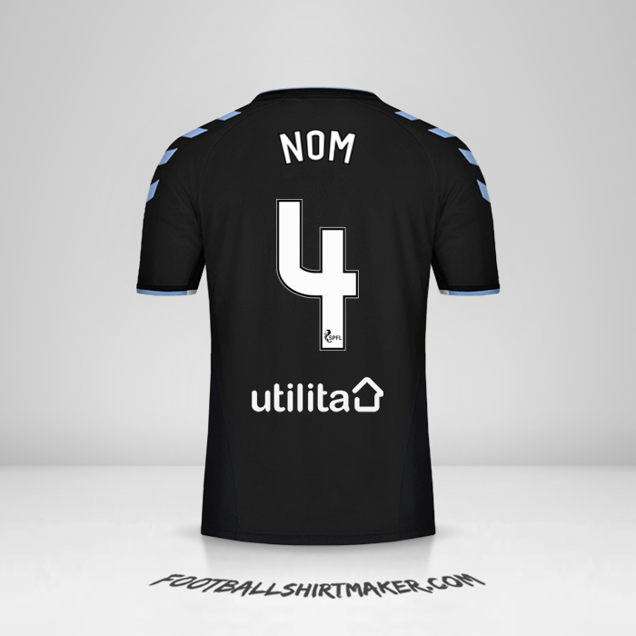 Maillot Rangers FC 2019/20 Extérieur -  nom - 4