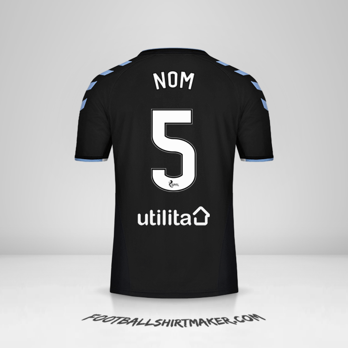 Maillot Rangers FC 2019/20 Extérieur -  nom - 5