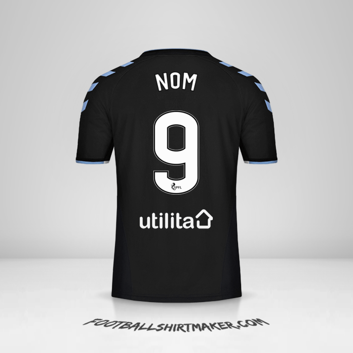 Maillot Rangers FC 2019/20 Extérieur -  nom - 9