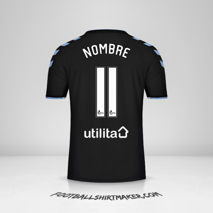 Jersey Rangers FC 2019/20 Visita -  nombre - 11