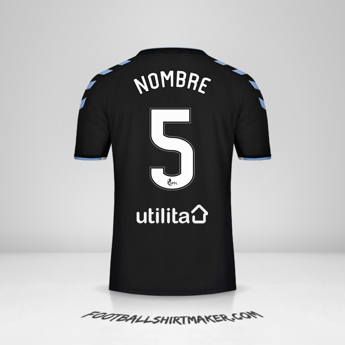 Camiseta Rangers FC 2019/20 Visita -  nombre - 5