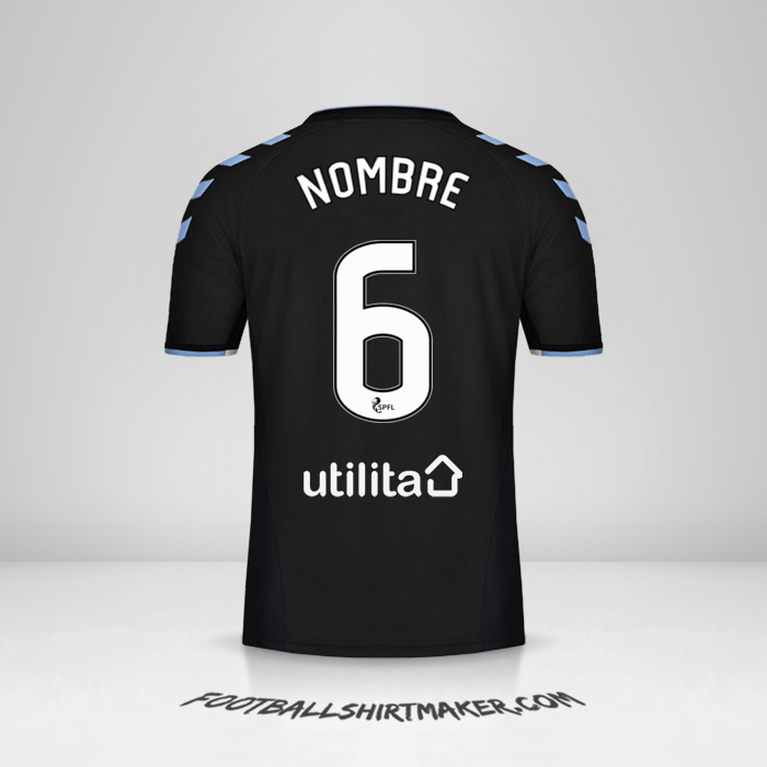 Jersey Rangers FC 2019/20 Visita -  nombre - 6