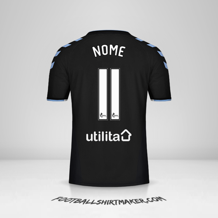 Maglia Rangers FC 2019/20 Seconda -  nome - 11