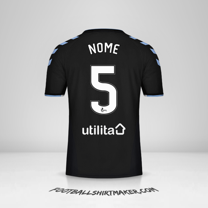 Maglia Rangers FC 2019/20 Seconda -  nome - 5