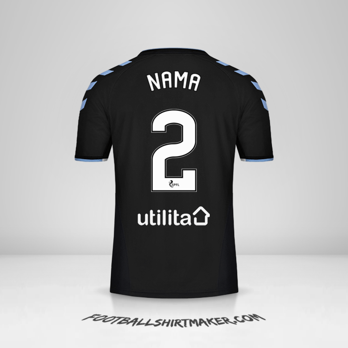 Jersey Rangers FC 2019/20 Alternatif -  nama - 2