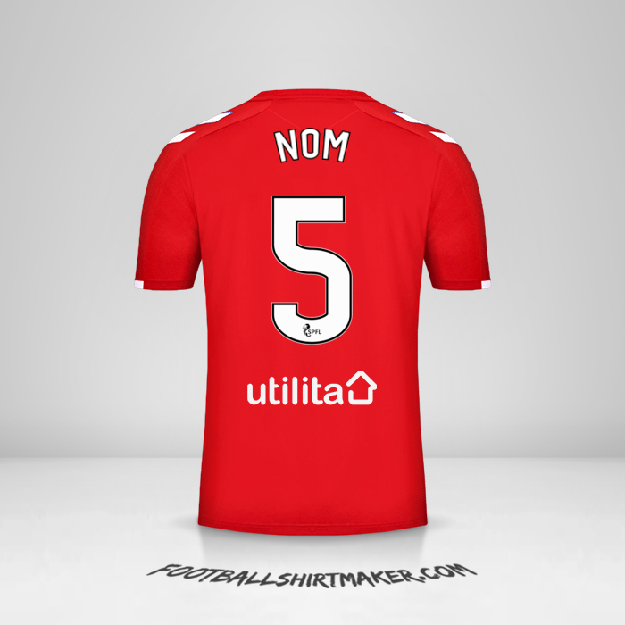 Maillot Rangers FC 2019/20 Troisième -  nom - 5