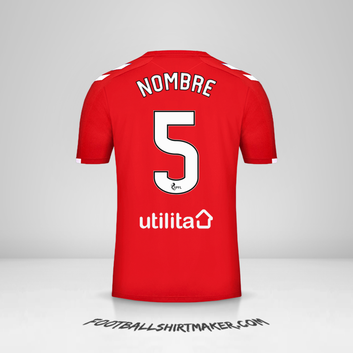 Jersey Rangers FC 2019/20 Tercera -  nombre - 5