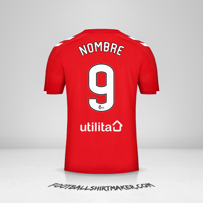 Camiseta Rangers FC 2019/20 Tercera -  nombre - 9