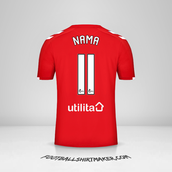 Jersey Rangers FC 2019/20 Ketiga -  nama - 11