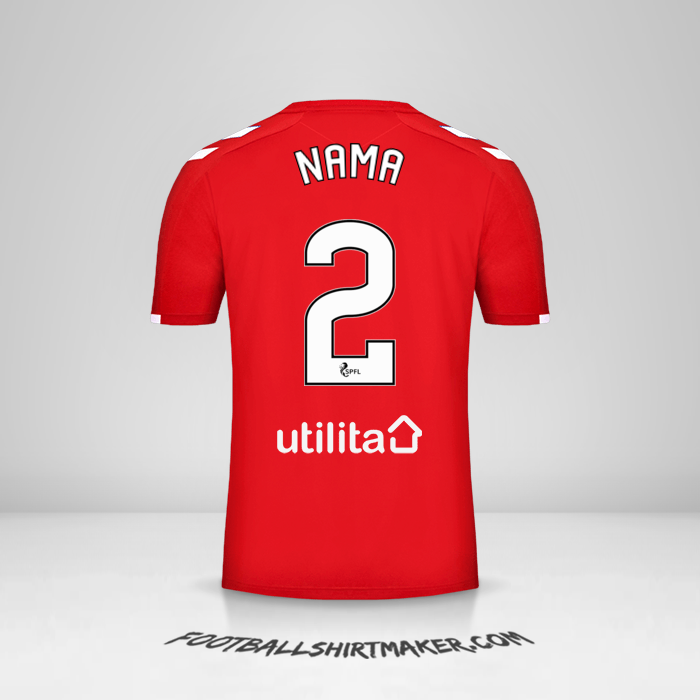 Jersey Rangers FC 2019/20 Ketiga -  nama - 2