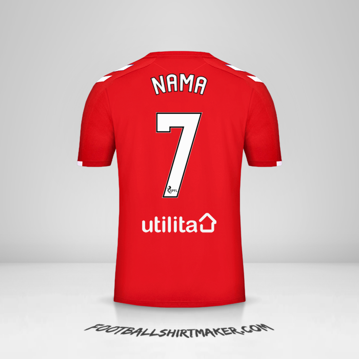 Jersey Rangers FC 2019/20 Ketiga -  nama - 7