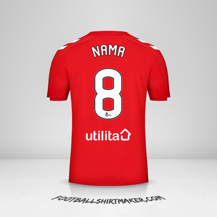 Jersey Rangers FC 2019/20 Ketiga -  nama - 8