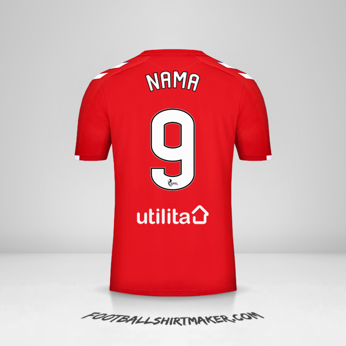 Jersey Rangers FC 2019/20 Ketiga -  nama - 9