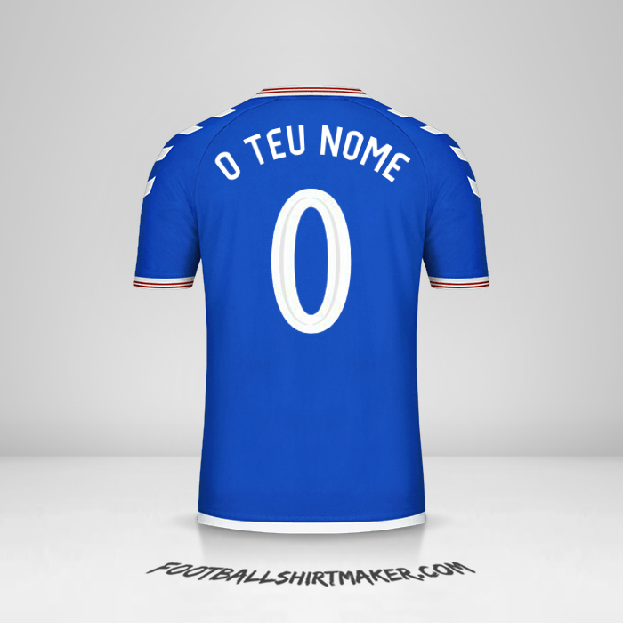 Camisola Rangers FC Cup 2019/20 -  o teu nome - 0