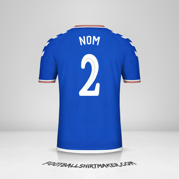 Maillot Rangers FC Cup 2019/20 -  nom - 2