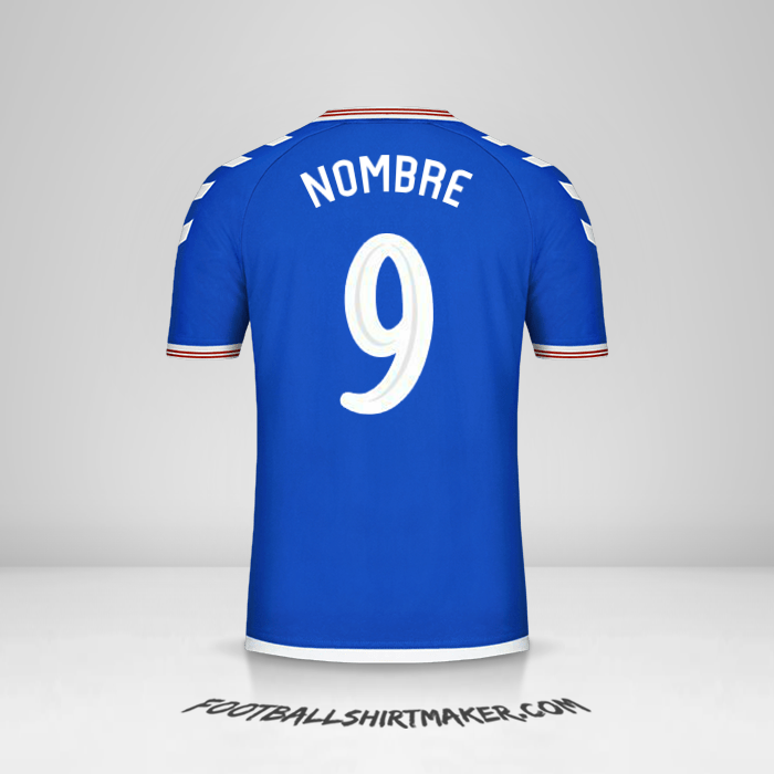 Camiseta Rangers FC Cup 2019/20 -  nombre - 9