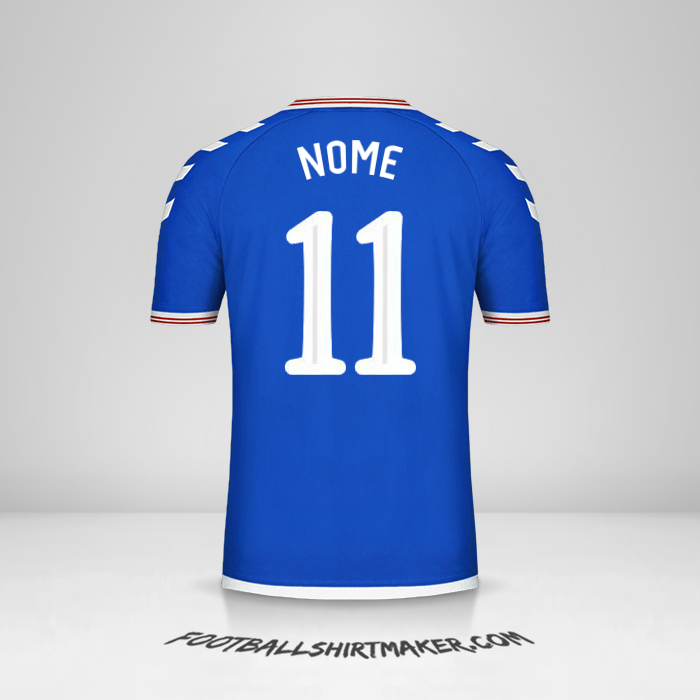 Camisa Rangers FC Cup 2019/20 -  nome - 11