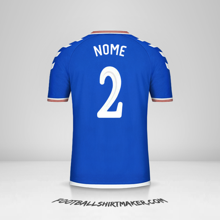 Camisola Rangers FC Cup 2019/20 -  nome - 2