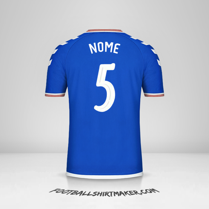 Camisola Rangers FC Cup 2019/20 -  nome - 5