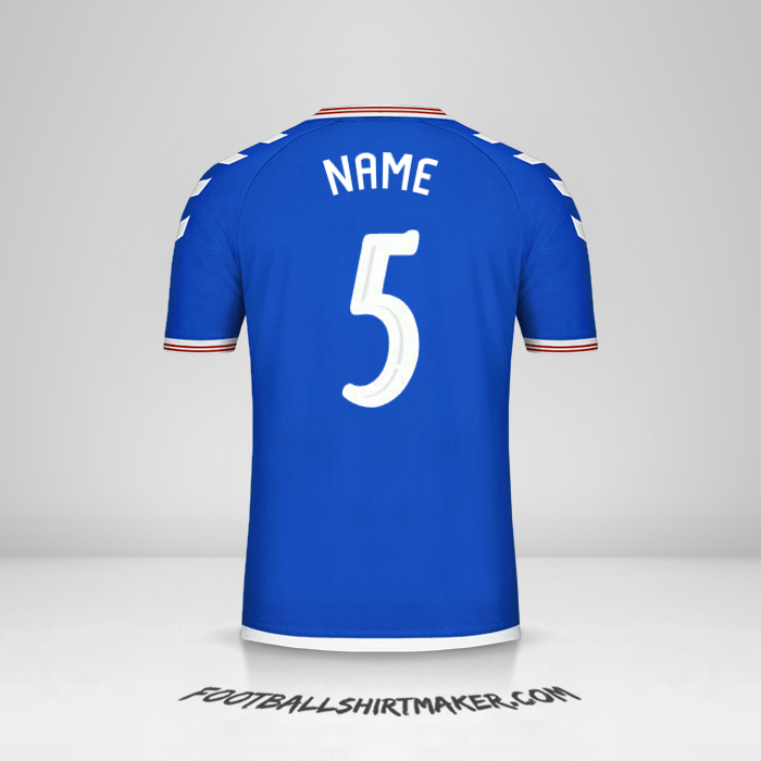 Shirt Rangers FC Cup 2019/20 -  name - 5