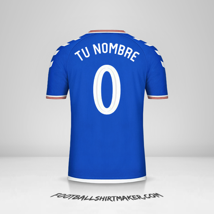 Jersey Rangers FC Cup 2019/20 -  tu nombre - 0