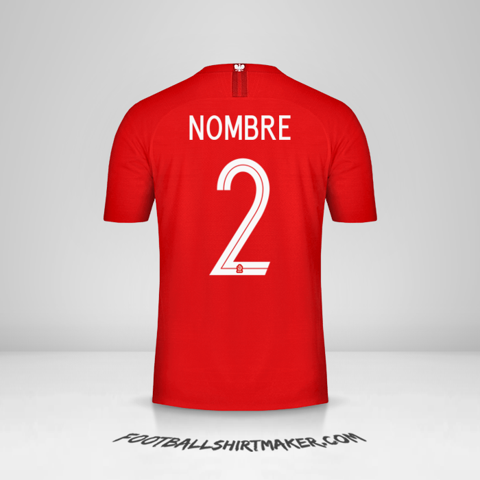 Jersey Polonia 2018 Visita -  nombre - 2