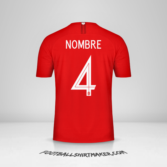 Jersey Polonia 2018 Visita -  nombre - 4