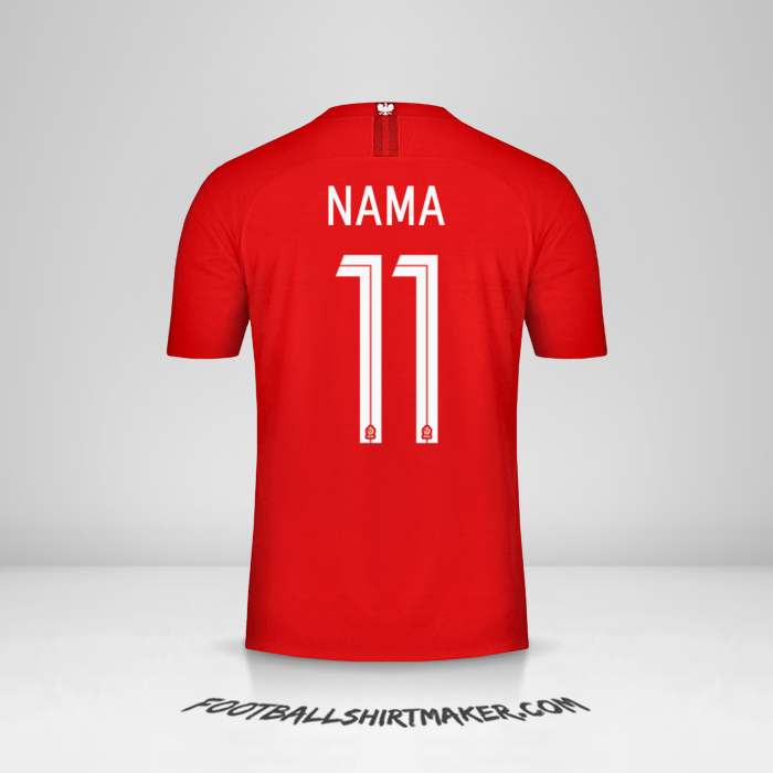 Jersey Polandia 2018 Alternatif -  nama - 11