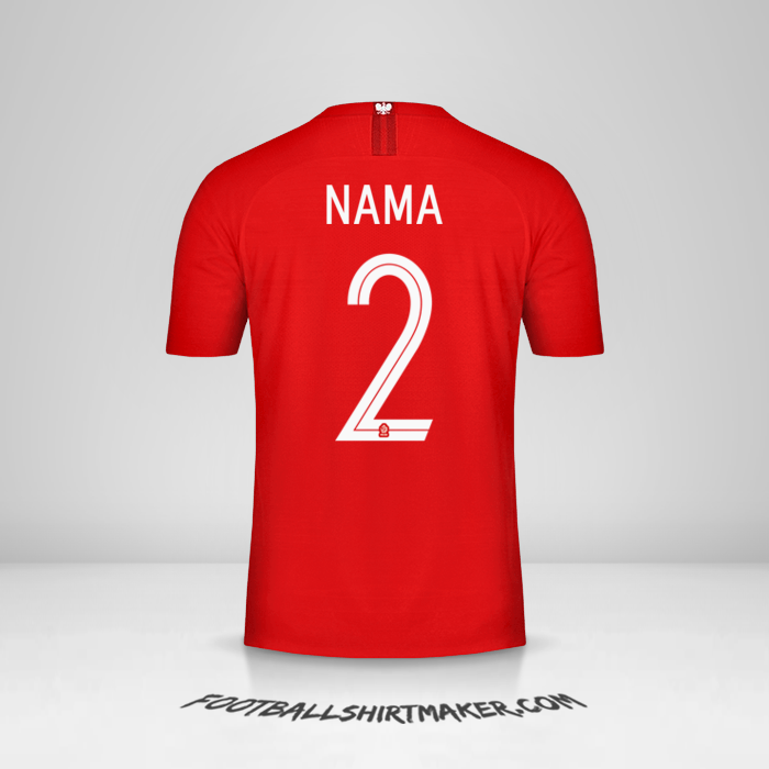 Jersey Polandia 2018 Alternatif -  nama - 2